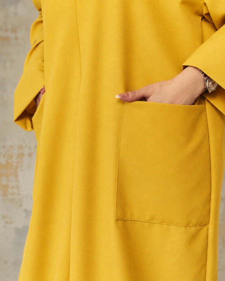 Marigold pocket nursing maxi dress